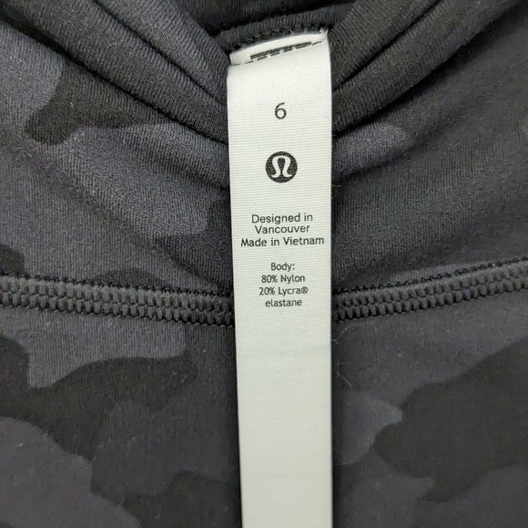 Lululemon  Tight 25” HR Size 6 Incognito Camo Multi Grey Non reflective - Picture 6 of 8